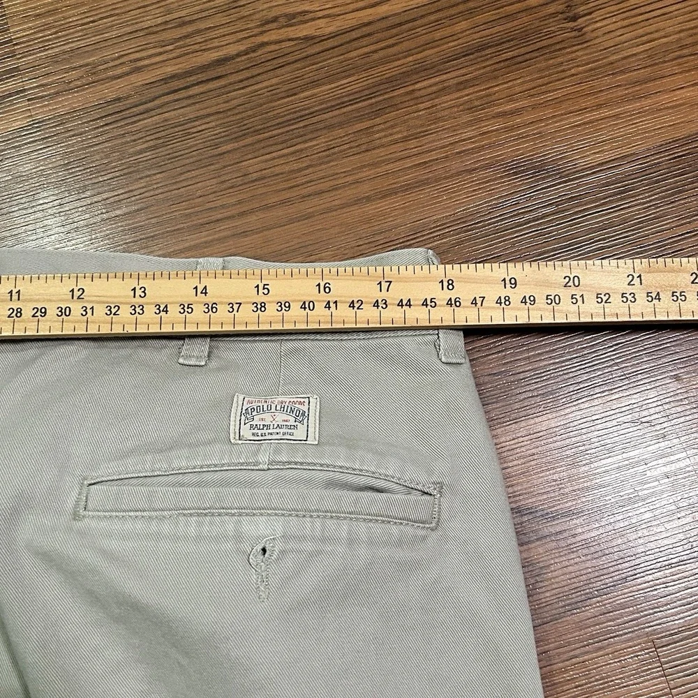 Polo Ralph Lauren Pleated Chino Pants‎ Mens 36x29 Tan Khaki Made in USA Vintage